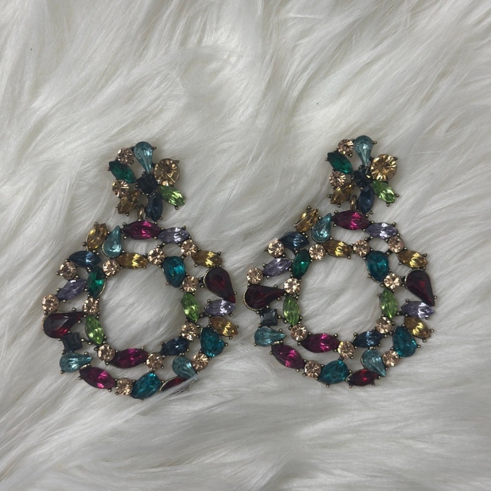 Gorgeous colorful statement earrings